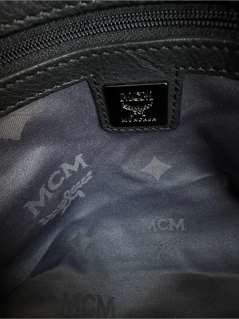 MCM XL Monogram Tote Bag Brown Black Cognac Oversized Travel Bag Luxury Designer